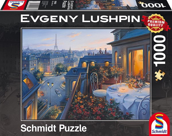 Schmidt Spiele (59562) - Eugene Lushpin: "Evening in Paris" - 1000 pezzi