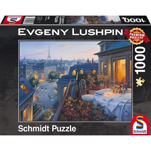 Schmidt Spiele (59562) - Eugene Lushpin: "Evening in Paris" - 1000 pezzi