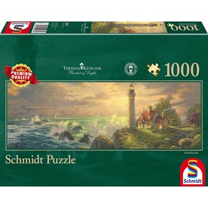 Schmidt Spiele (59477) - Thomas Kinkade: "Lighthouse Idyll" - 1000 pezzi