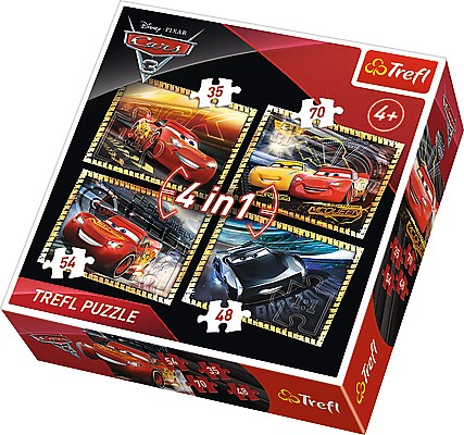 Trefl (34276) - "Cars 3" - 35 48 54 70 pezzi