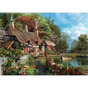 Ravensburger (13580) - Dominic Davison: "Cottage on a Lake" - 300 pezzi