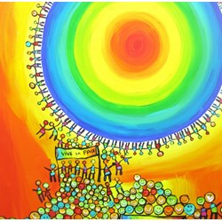 Grafika (02440) - Anne Poire, Patrick Guallino: "Vive La Paix" - 1500 pezzi