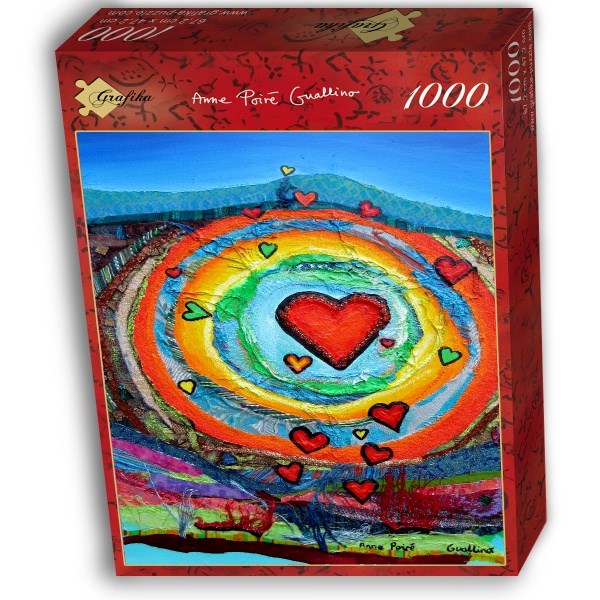 Grafika (02445) - Anne Poire, Patrick Guallino: "Coeurs de Tendresse Partagée" - 1000 pezzi