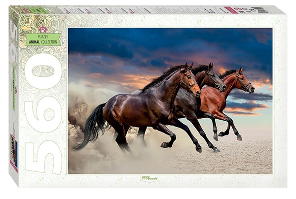 Step Puzzle (78093) - "Horses" - 560 pezzi
