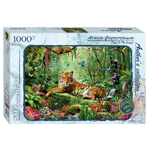 Step Puzzle (79528) - "Tiger in the Jungle" - 1000 pezzi