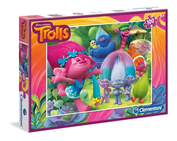 Clementoni (07250) - "Trolls" - 100 pezzi