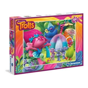 Clementoni (07250) - "Trolls" - 100 pezzi