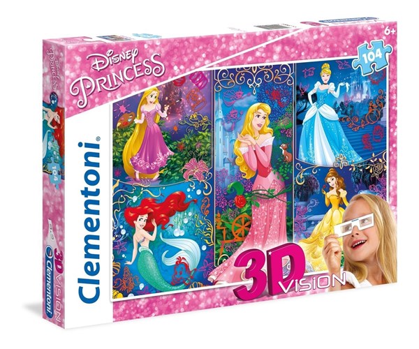 Clementoni (20609) - "Disney Princess" - 104 pezzi