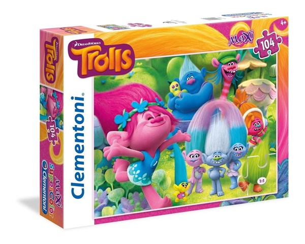 Clementoni (23981) - "Trolls" - 104 pezzi