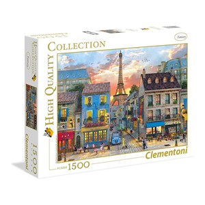 Clementoni (31679) - Dominic Davison: "Streets of Paris" - 1500 pezzi