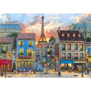 Clementoni (31679) - Dominic Davison: "Streets of Paris" - 1500 pezzi