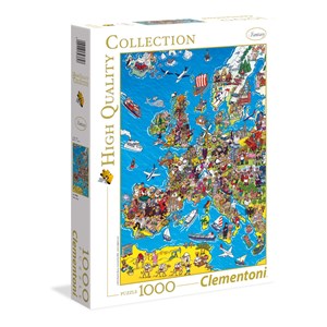 Clementoni (39384) - "European Map" - 1000 pezzi