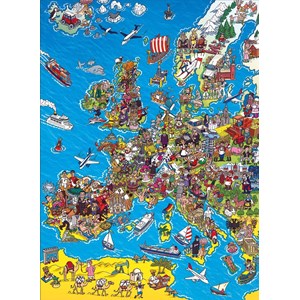 Clementoni (39384) - "European Map" - 1000 pezzi