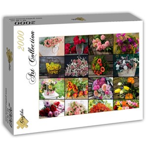 Grafika (T-00520) - "Collage, Flowers" - 2000 pezzi