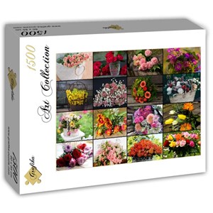 Grafika (T-00521) - "Collage, Flowers" - 1500 pezzi