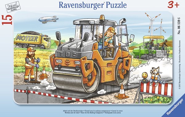 Ravensburger (06139) - "Work with Road Roller" - 15 pezzi