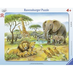 Ravensburger (06146) - "Africa's Wildlife" - 30 pezzi