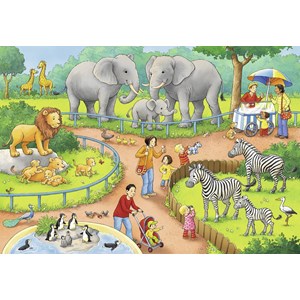 Ravensburger (07813) - "A Day in the Zoo" - 24 pezzi