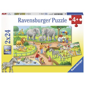 Ravensburger (07813) - "A Day in the Zoo" - 24 pezzi