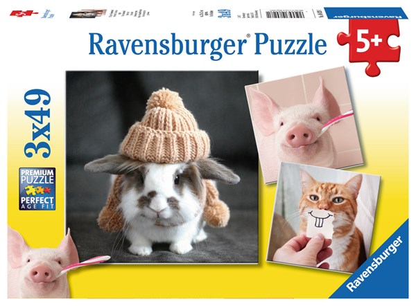 Ravensburger (08028) - "Funny Animal Portraits" - 49 pezzi