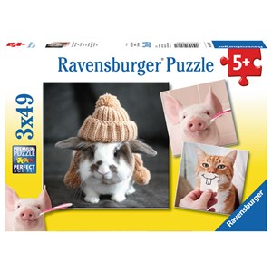 Ravensburger (08028) - "Funny Animal Portraits" - 49 pezzi