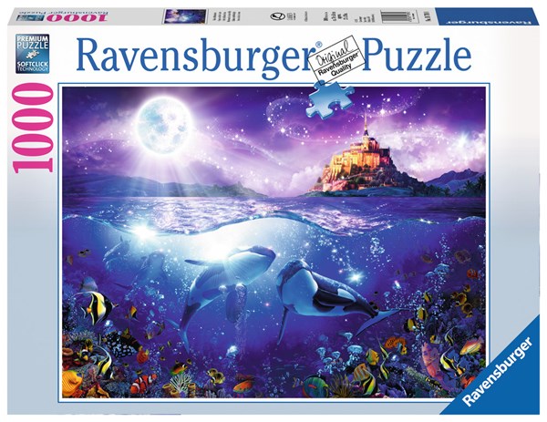Ravensburger (19791) - "Whales in the Moonlight" - 1000 pezzi