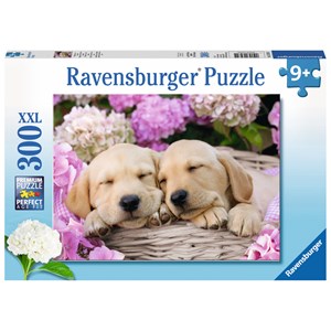 Ravensburger (13235) - "Sweet Dogs in the Basket" - 300 pezzi