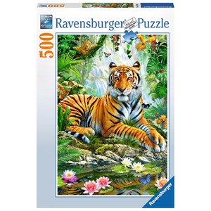 Ravensburger (14742) - "Tiger in the Jungle" - 500 pezzi