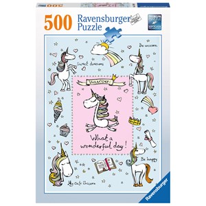 Ravensburger (14748) - "Unicorn Love" - 500 pezzi