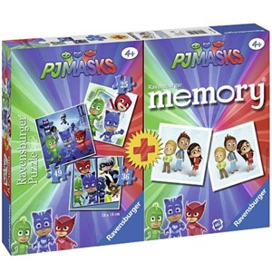 Ravensburger (21300) - "PJ Masks + Memory" - 25 36 49 pezzi