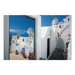 Clementoni (39163) - "Little Greek Street, Santorini" - 1000 pezzi