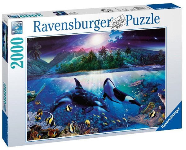 Ravensburger (16661) - "Graceful Killer Whales" - 2000 pezzi