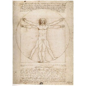 Ravensburger (15250) - Leonardo Da Vinci: "The Vitruvian Man" - 1000 pezzi