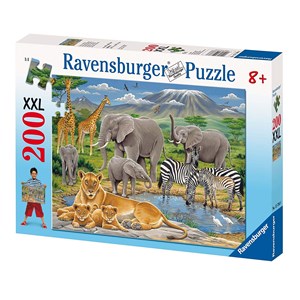 Ravensburger (12736) - "African Animals" - 200 pezzi