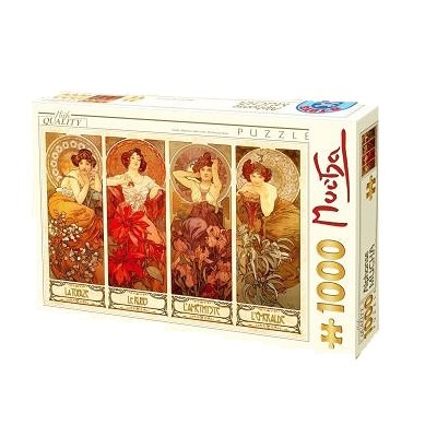 D-Toys (66930-MU07) - Alphonse Mucha: "Precious Stones" - 1000 pezzi