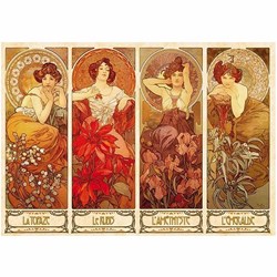 D-Toys (66930-MU07) - Alphonse Mucha: "Precious Stones" - 1000 pezzi
