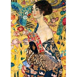 D-Toys (66923-KL03) - Gustav Klimt: "Woman with Fan" - 1000 pezzi