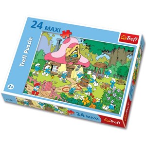 Trefl (14119) - "Smurf Village" - 24 pezzi