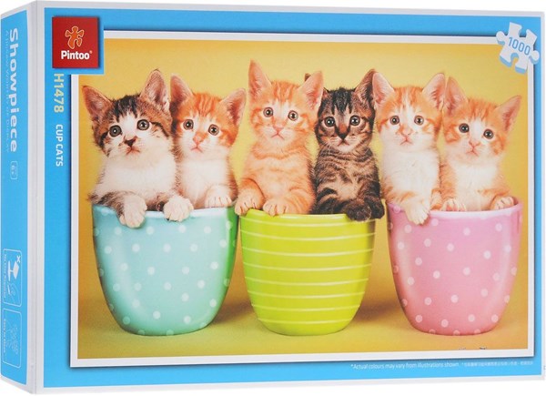 Pintoo (H1478) - "Cup cats" - 1000 pezzi