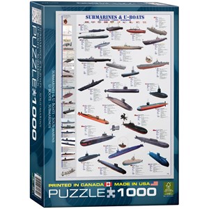 Eurographics (6000-0132) - "Submarines & U-Boats" - 1000 pezzi
