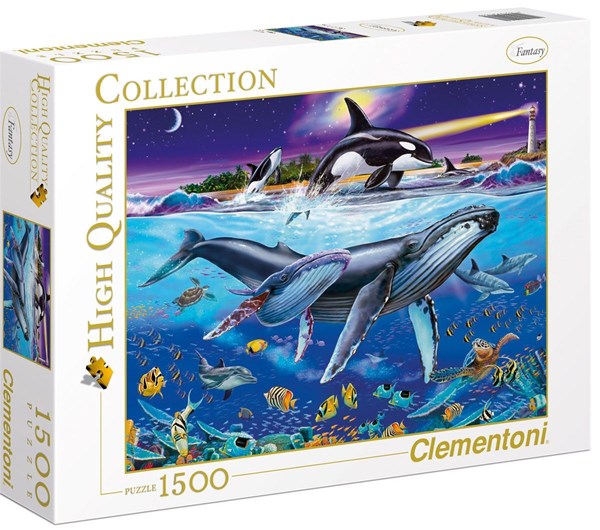 Clementoni (94053) - Christian Riese Lassen: "Whales" - 1500 pezzi