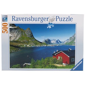 Ravensburger (14176) - "Norwegian Fishing Village" - 500 pezzi