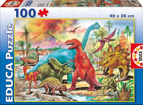 Educa (13279) - "Dinosaurs" - 100 pezzi