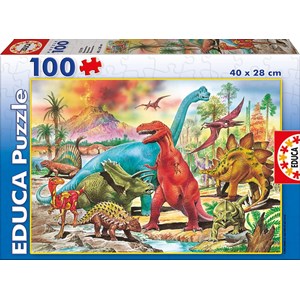 Educa (13279) - "Dinosaurs" - 100 pezzi