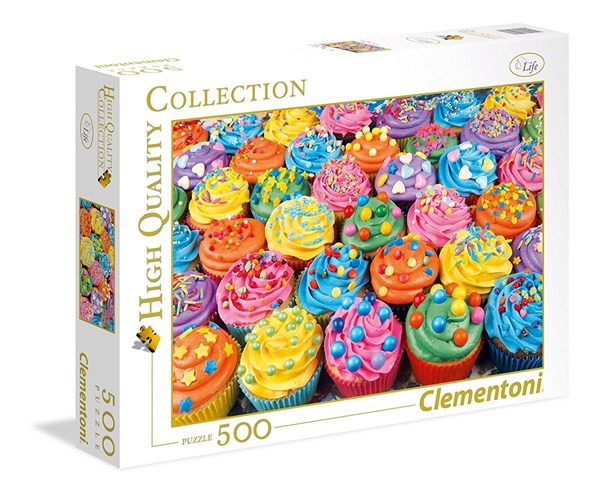 Clementoni (35057) - "Colorful Cupcakes" - 500 pezzi