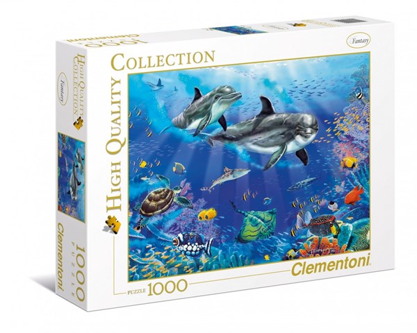 Clementoni (94051) - Christian Riese Lassen: "Dolphins" - 1000 pezzi