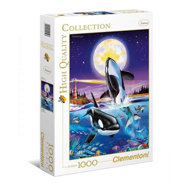 Clementoni (94052) - Christian Riese Lassen: "Killer whales" - 1000 pezzi