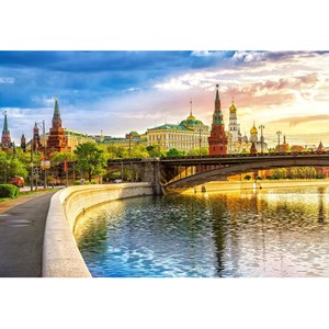 Castorland (C-103348) - "Riverside view, Moscow, Russia" - 1000 pezzi