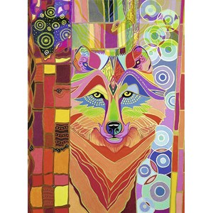 Ravensburger (14368) - "Mystic Wolf, Multi Color" - 500 pezzi