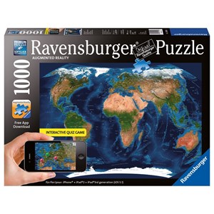 Ravensburger (19308) - "World Map" - 1000 pezzi